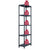 Storage Shelf Racks 2 pcs Black 125 kg 60x30x180 cm Plastic