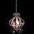 Ceiling Lamp with Beads Pink Round E14