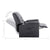 Reclining Chair Grey Faux Leather