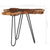 Coffee Table 70x45 cm Solid Teak Wood and Polyresin