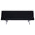Sofa Bed with Two Pillows Black Polyester