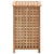Laundry Bin 39x39x65 cm Solid Walnut Wood