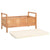 Storage Bench 93x49x49 cm Solid Walnut Wood