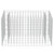 Gabion Raised Bed Galvanised Steel 90x50x50 cm