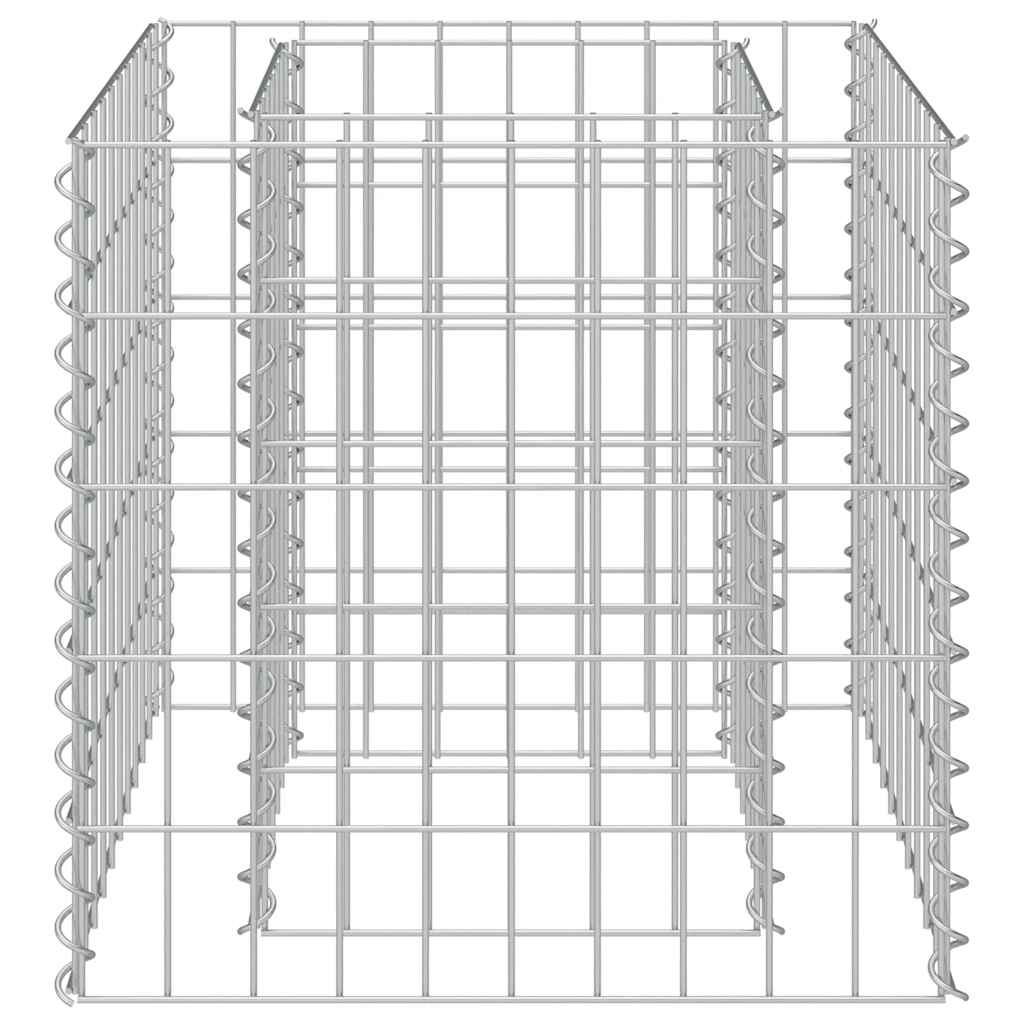 Gabion Raised Bed Galvanised Steel 50x50x50 cm