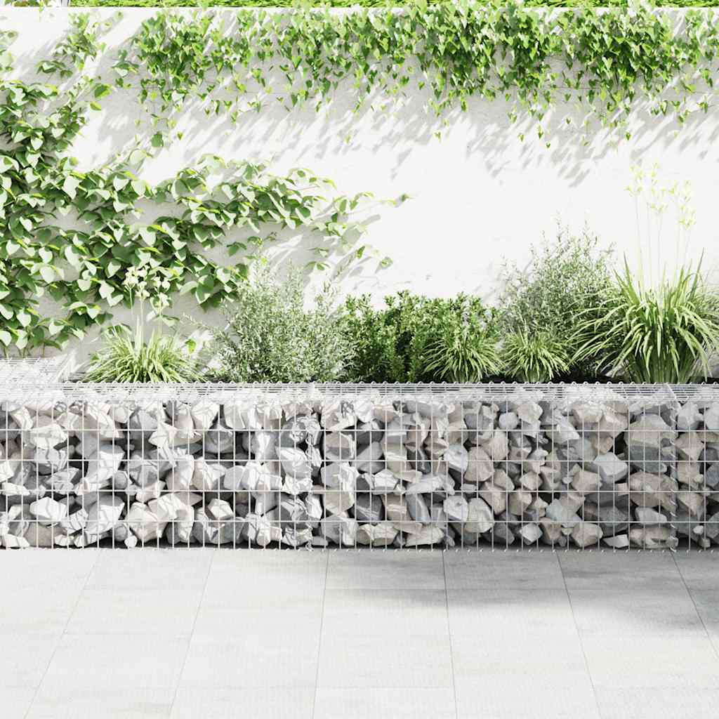 Gabion Wall with Covers Galvanised Steel 300x50x50 cm