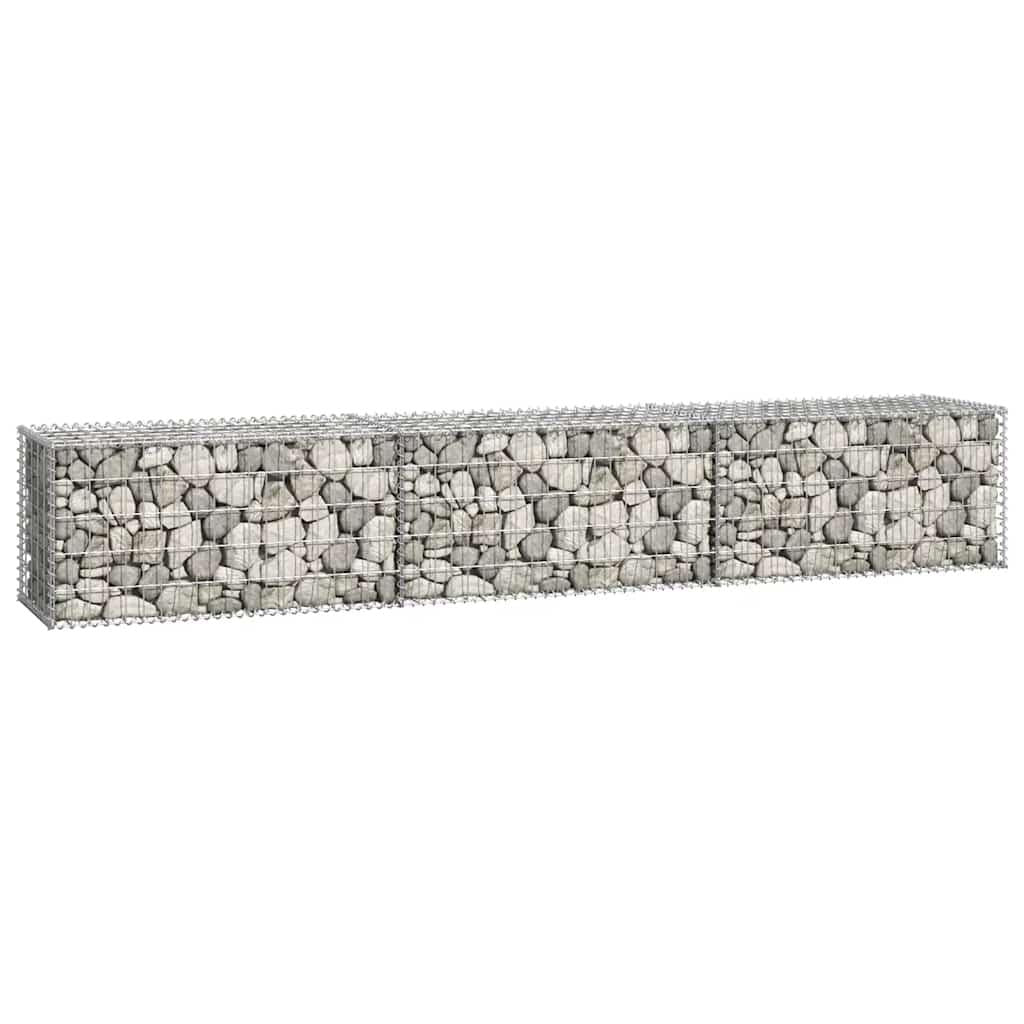 Gabion Wall with Covers Galvanised Steel 300x50x50 cm