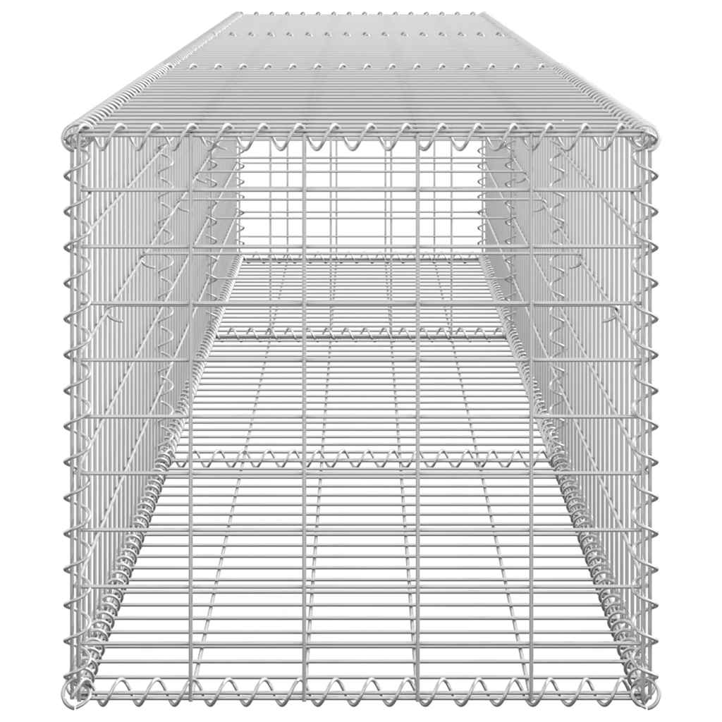 Gabion Wall with Covers Galvanised Steel 300x50x50 cm
