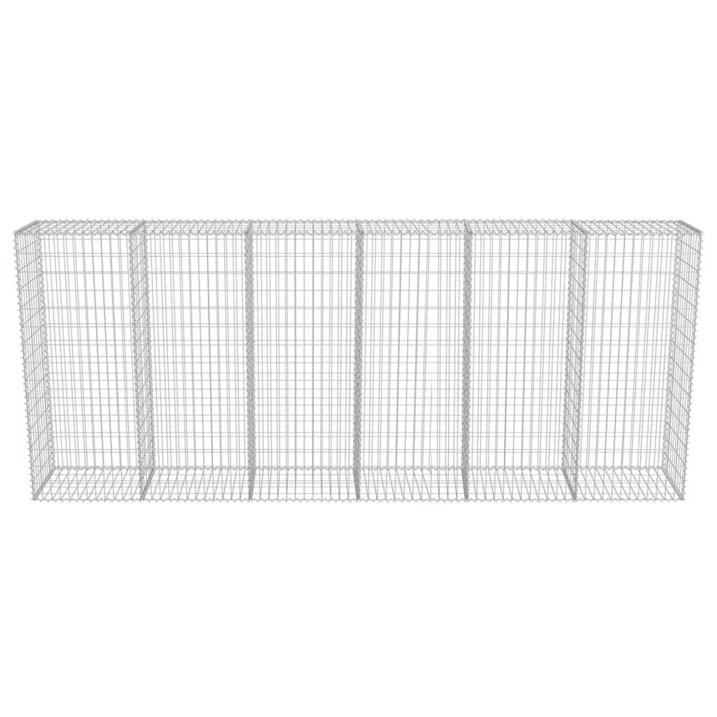 Gabion Wall with Covers Galvanised Steel 300x50x150 cm