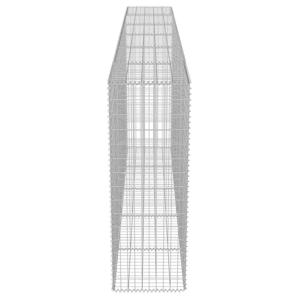 Gabion Wall with Covers Galvanised Steel 300x50x150 cm