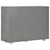 Sideboard High Gloss Grey 107x35x80.5 cm