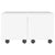 Coffee Table High Gloss White 60x60x35 cm Engineered Wood