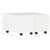 Coffee Table High Gloss White 60x60x35 cm Engineered Wood