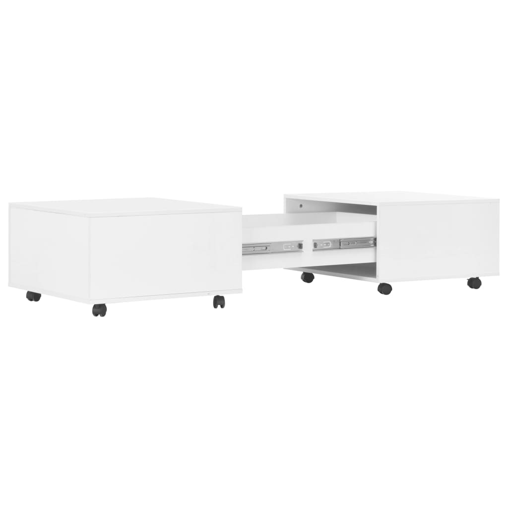 Coffee Table High Gloss White 120x60x35 cm