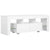 TV Cabinet with LED Lights High Gloss White 130x35x45 cm