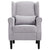 Armchair Light Grey Fabric