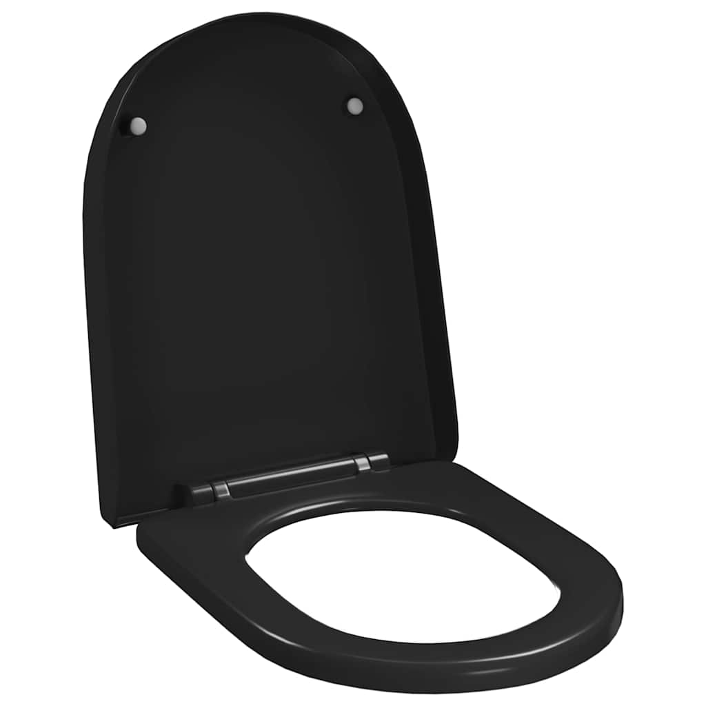 Soft-close Toilet Seat with Quick-release Design Black