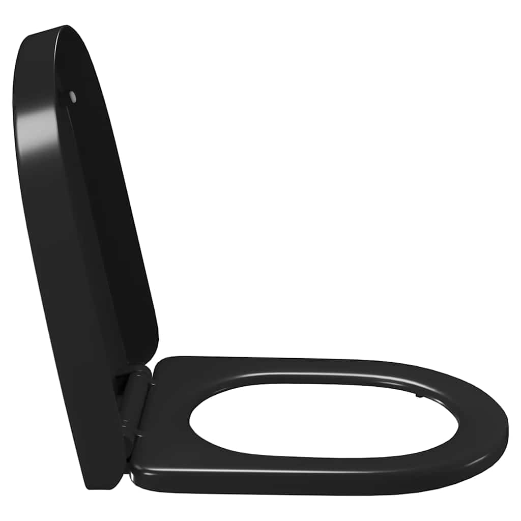 Soft-close Toilet Seat with Quick-release Design Black