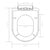 Soft-close Toilet Seat with Quick-release Design Black