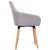 Dining Chairs 2 pcs Light Grey Fabric