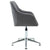 Swivel Dining Chairs 2 pcs Light Grey Fabric