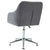 Swivel Dining Chairs 2 pcs Light Grey Fabric