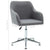 Swivel Dining Chairs 2 pcs Light Grey Fabric