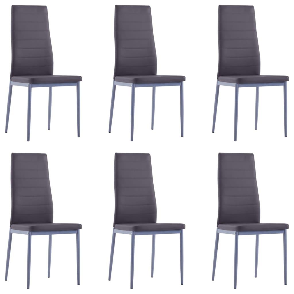 Seven Piece Dining Set Grey