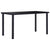 Dining Table Black 140x70x75 cm Tempered Glass