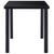 Dining Table Black 140x70x75 cm Tempered Glass