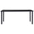 Dining Table Black 180x90x75 cm Tempered Glass