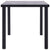 Dining Table Black and Concrete Grey 160x80x75 cm MDF