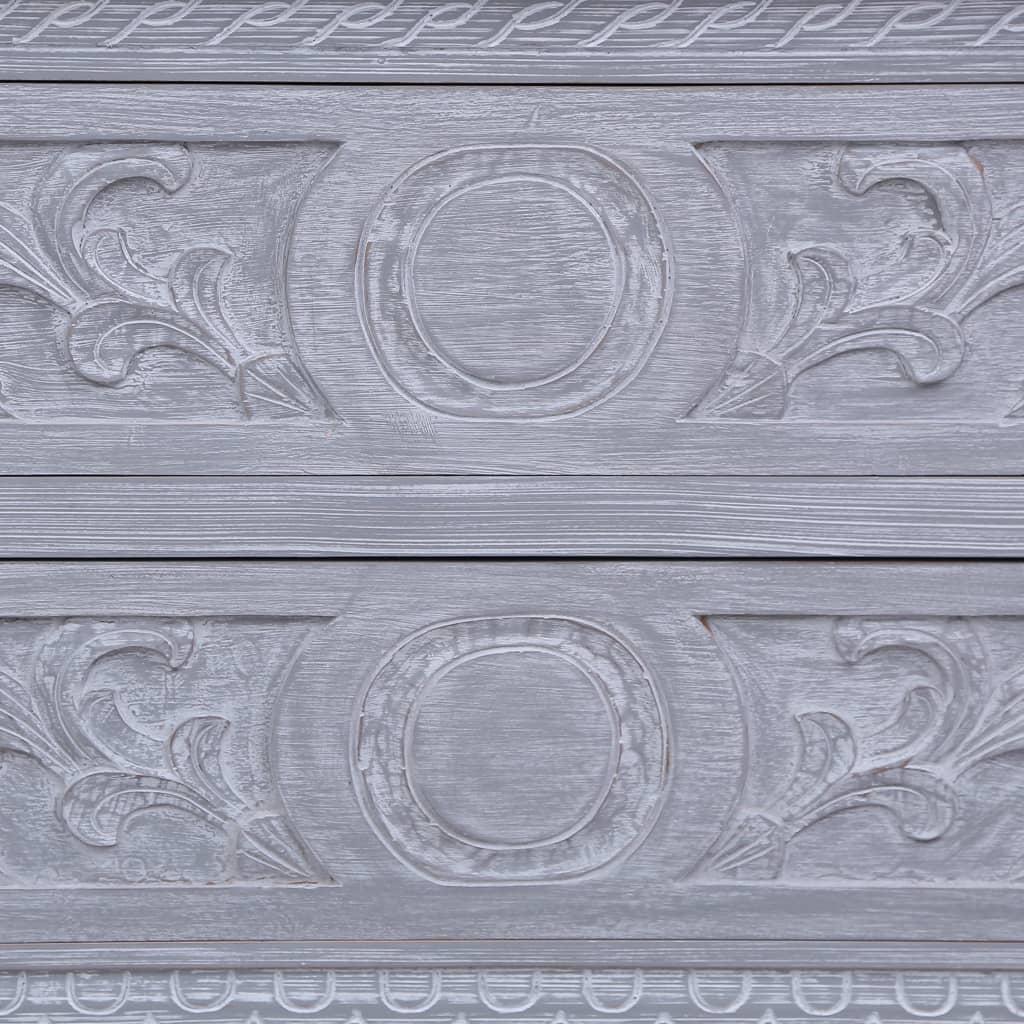 Sideboard with 2 Drawers 90x30x60 cm Solid Mahogany Wood