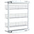 3-Tier Pull-out Kitchen Wire Basket Silver 47x15.5x55.5 cm