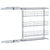 3-Tier Pull-out Kitchen Wire Basket Silver 47x15.5x55.5 cm