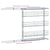 3-Tier Pull-out Kitchen Wire Basket Silver 47x15.5x55.5 cm