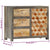 Side Cabinet Grey 75x30x60 cm Solid Mango Wood
