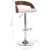 Bar Stools 2 pcs Cream Faux Leather and Bentwood