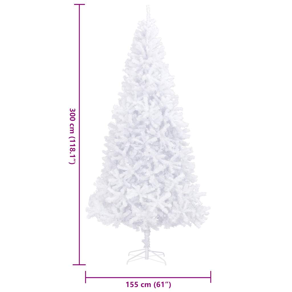 Artificial Christmas Tree 300 cm White