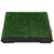Pet Toilets 2 pcs with Tray & Faux Turf Green 63x50x7 cm WC