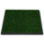 Pet Toilet with Tray & Faux Turf Green 64x51x3 cm WC