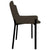 Dining Chairs 2 pcs Brown Fabric