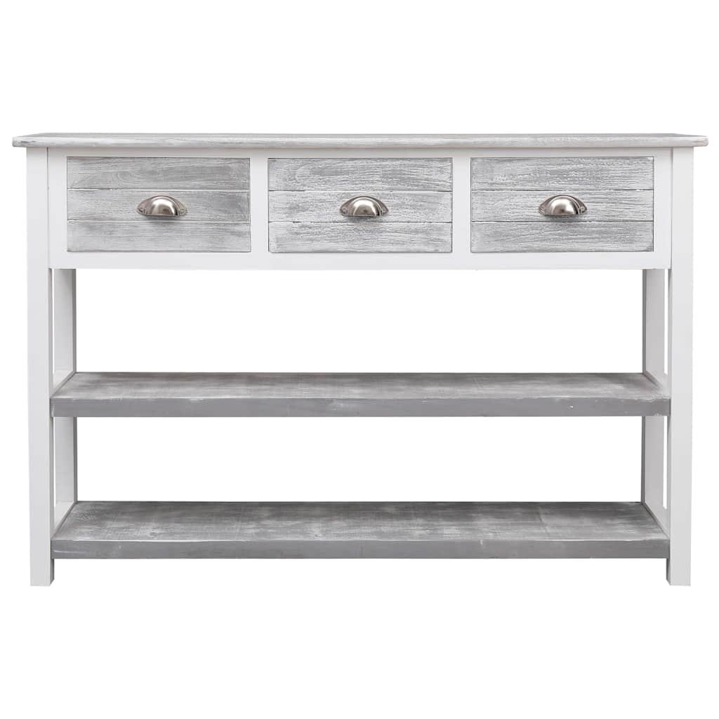 Sideboard Antique Grey 115x30x76 cm Wood