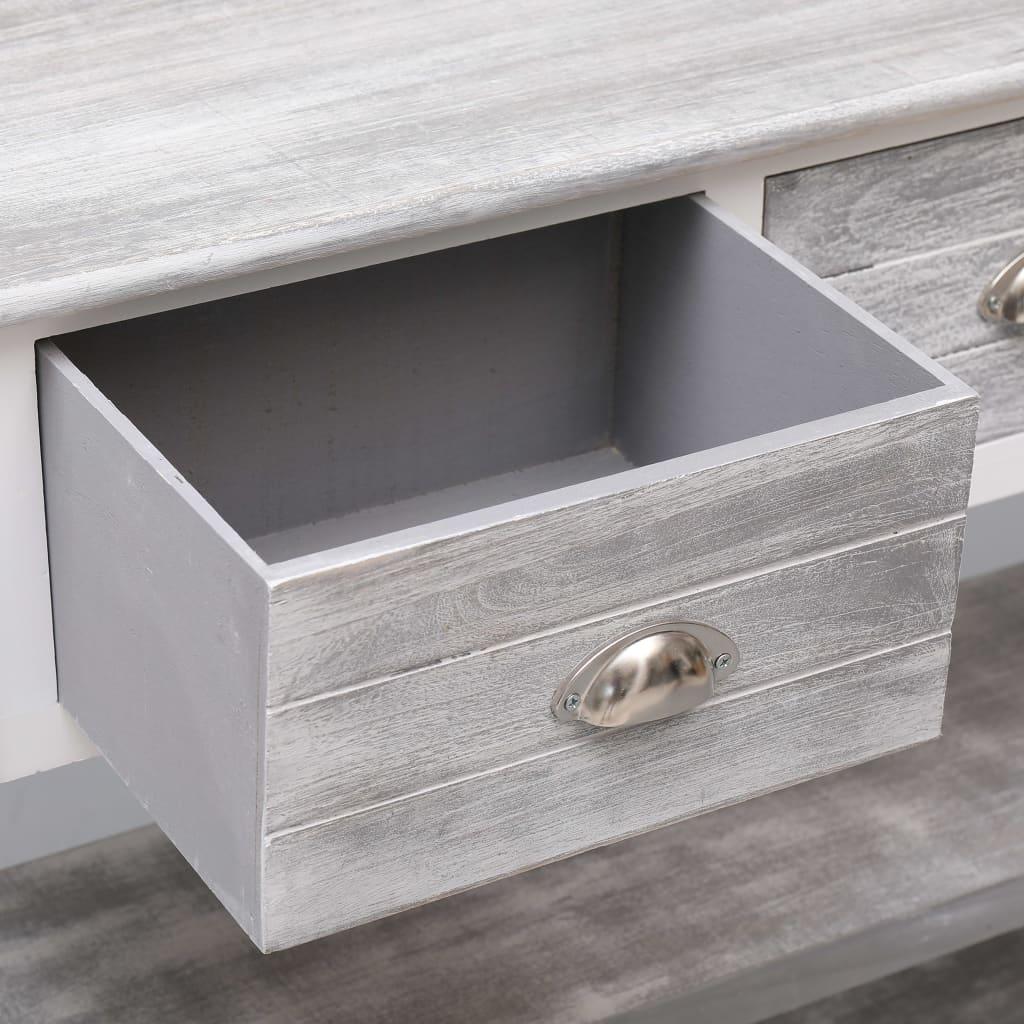 Sideboard Antique Grey 115x30x76 cm Wood