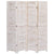 4-Panel Room Divider White 140x165 cm Wood