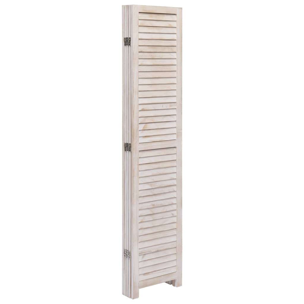 5-Panel Room Divider White 175x165 cm Wood