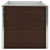 Raised Garden Bed Brown 160x80x77 cm Galvanised Steel