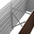 Garden Raised Bed Brown 160x40x45 cm Galvanised Steel