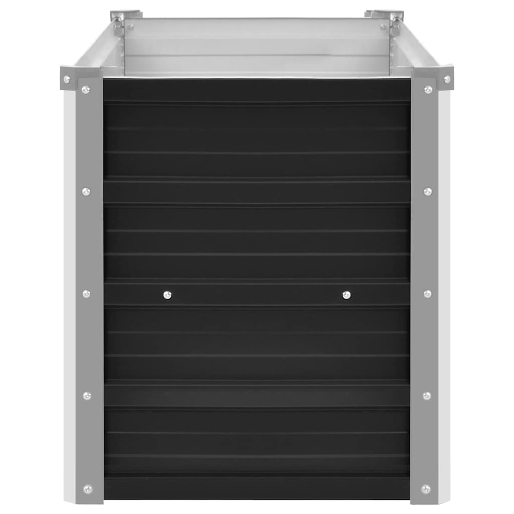 Garden Raised Bed Anthracite 100x40x45 cm Galvanised Steel