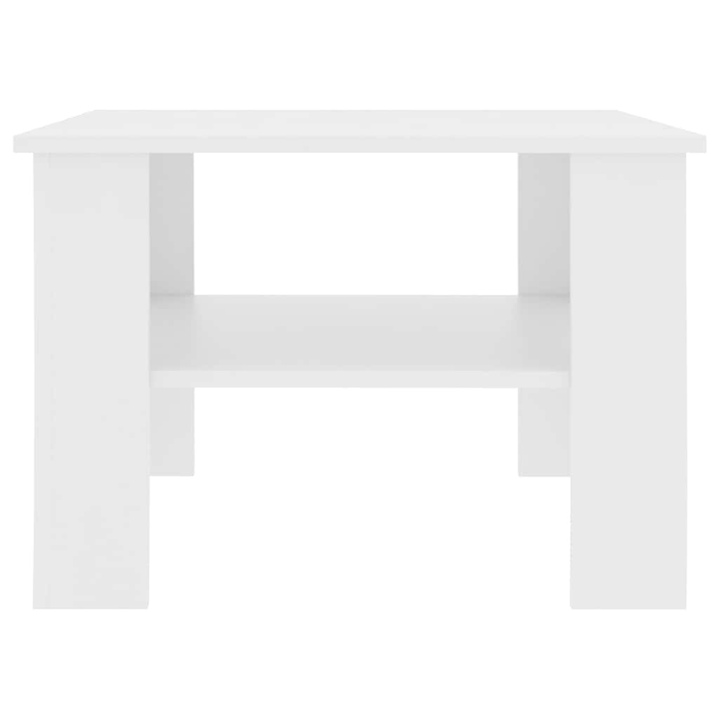 Coffee Table White 60x60x42 cm Engineered Wood
